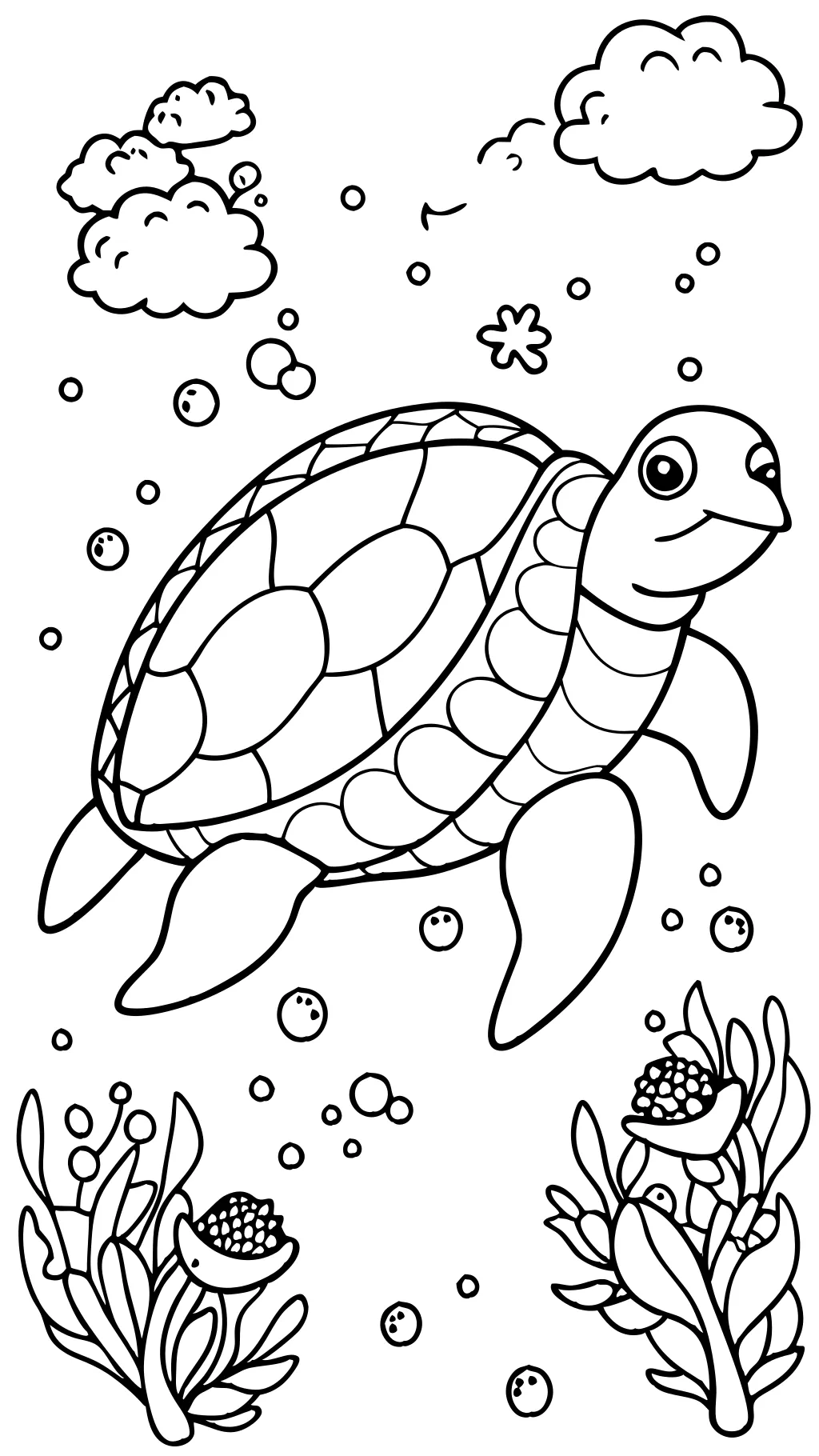 coloriages de tortue de mer imprimables